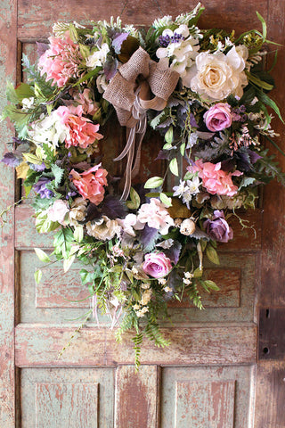 NATURAL GARDEN WREATH (MS-0005)